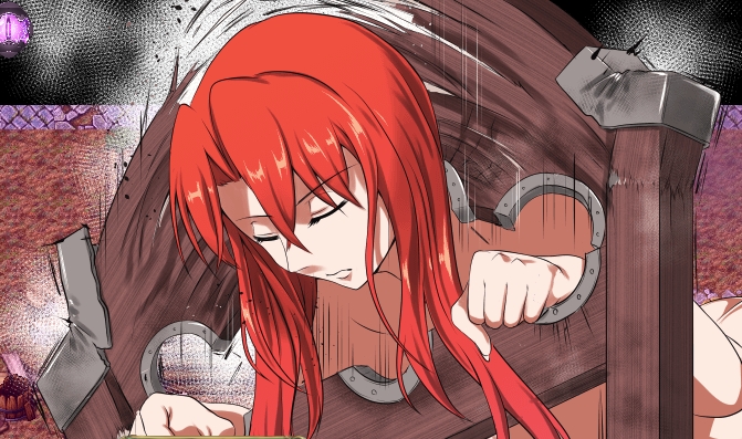 Agnis breaking the pillory like a bunch of twigs Agnis breaking the pillory like a bunch of twigs