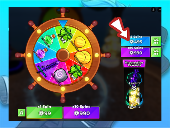 x5 Wheel Spins ( Fish It )