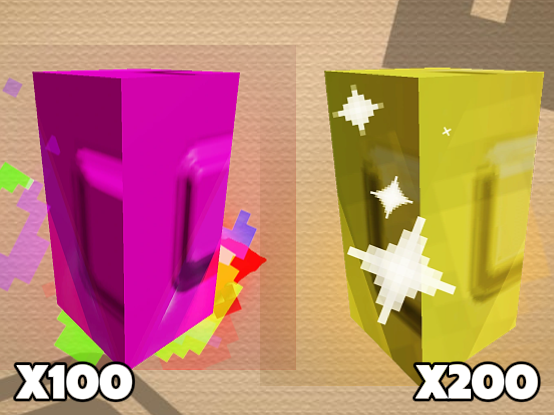 x100 Rainbow Seed + x200 Gold Seed (GAG 2)