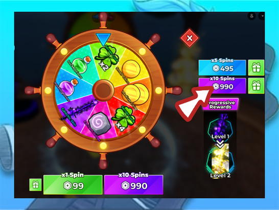 x10 Wheel Spins ( Fish It )