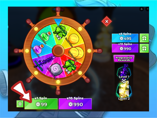 x1 Wheel Spin ( Fish It )