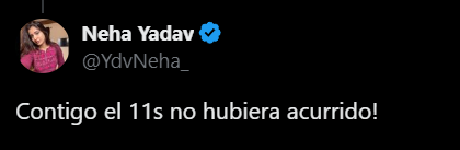 Tuit con falta de ortografía, en vez de ocurrido usa acurrido