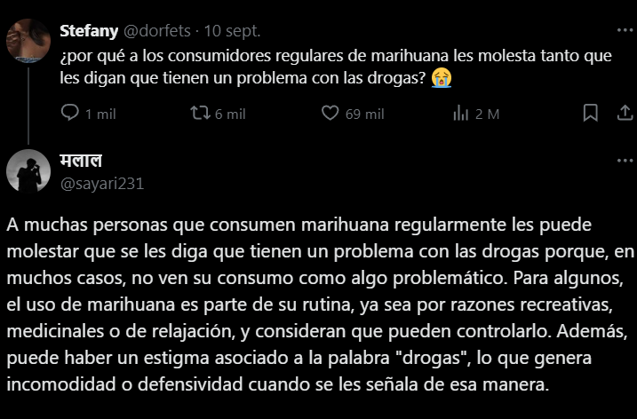Respuesta muy elaborada a un tuit