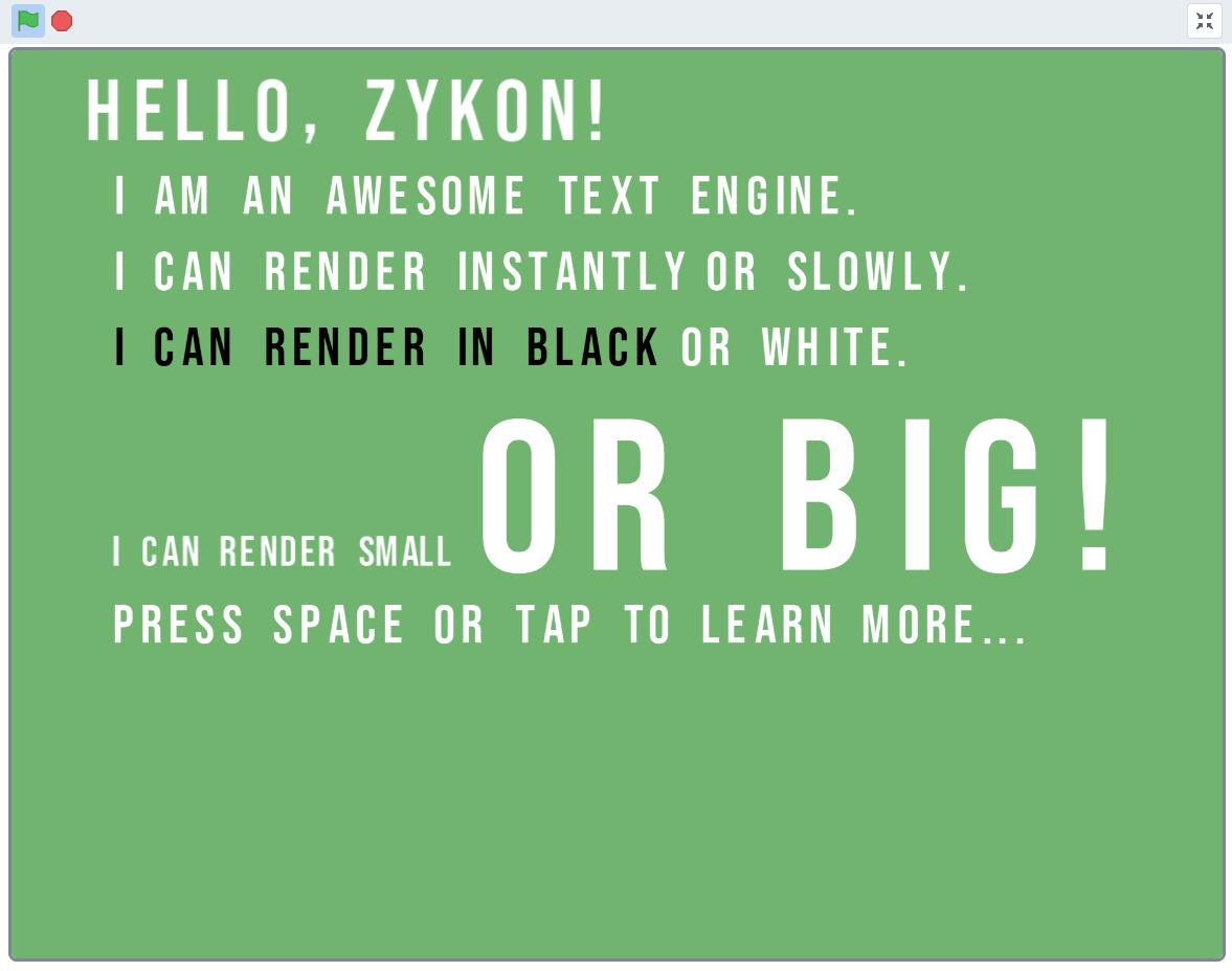 Text Engine Scratch Script Flexible Clone-based Text Engine - Discuss Scratch